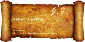 Jakab Heléna névjegykártya